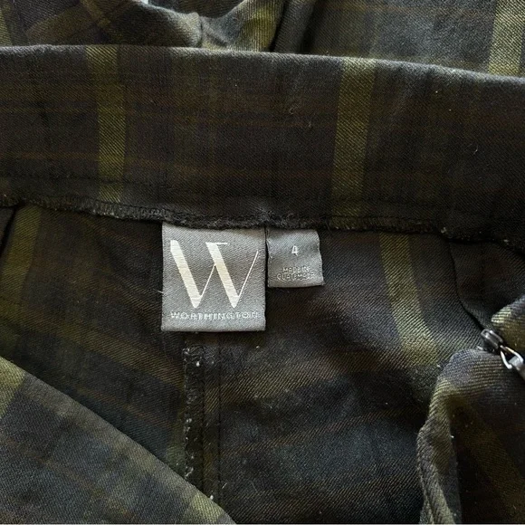 Worthington Dark Plaid Trousers - Picture 6 of 10